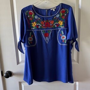 Jodifl floral peasant blouse